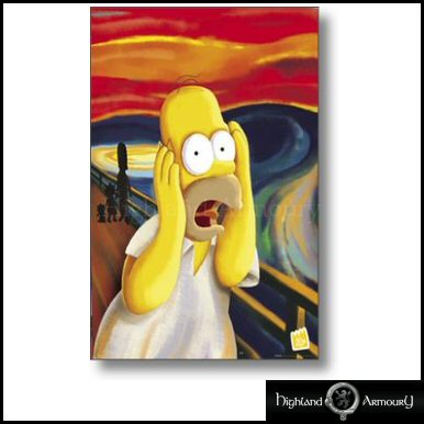 The Simpsons - Homer Simpson Scream Poster MAXI The Simpsons - Homer Simpson Scream Poster MAXI