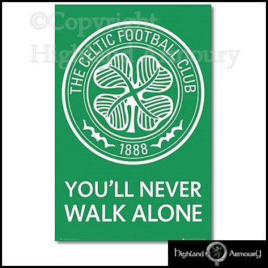 Celtic FC Football Club Crest Poster MAXI