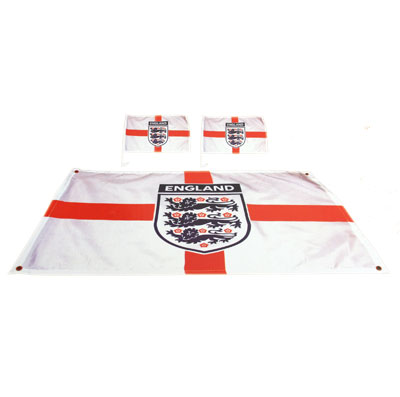 England F.A. 6ft x 9ft Giant Flag Set