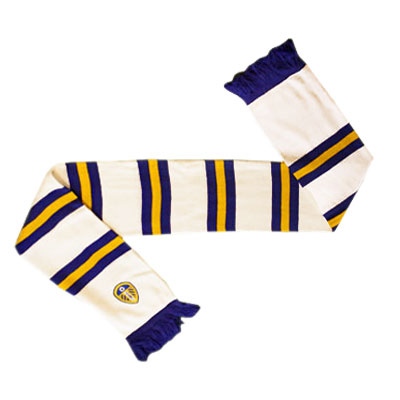 Leeds United F.C. Bar Scarf White
