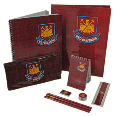 West Ham United F.C. 10 Piece Stationery Set