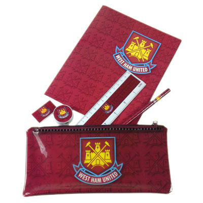 West ham United F.C. 6 Piece Stationery Pack