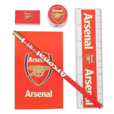 Arsenal F.C. 5 Piece Stationery Set