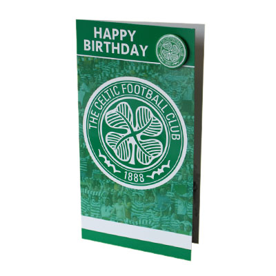 Celtic F.C. Birthday Card and Badge