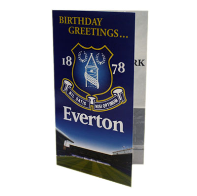 Everton F.C. Birthday Card
