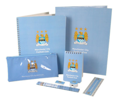 Manchester City F.C. 10 Piece Stationery Set