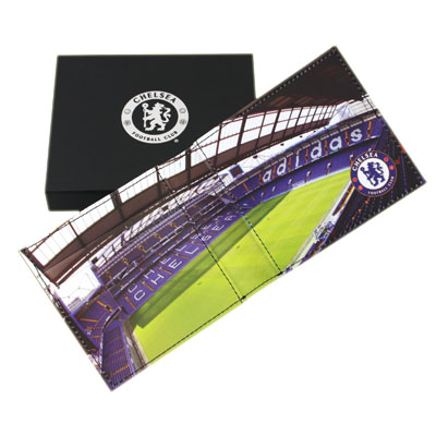 Chelsea F.C. Embossed Leather Wallet Panoramic 801