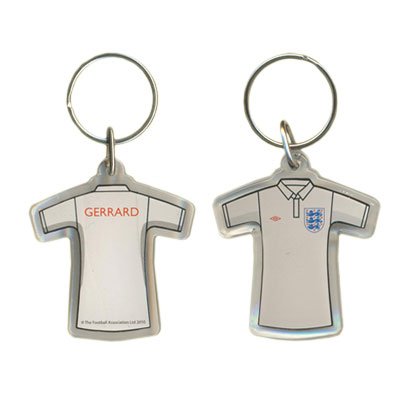 England F.A. Acrylic Keyring Gerrard