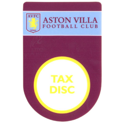 Aston Villa F.C. Car Tax Disc Holder