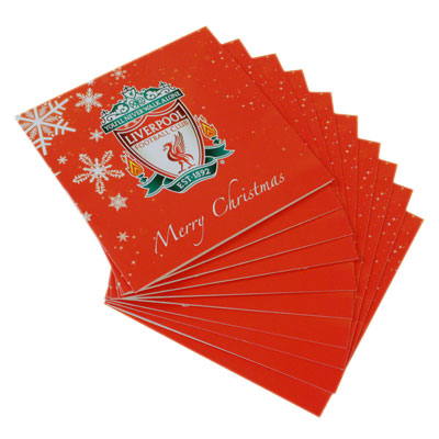 Liverpool F.C. 10 Pack Christmas Cards