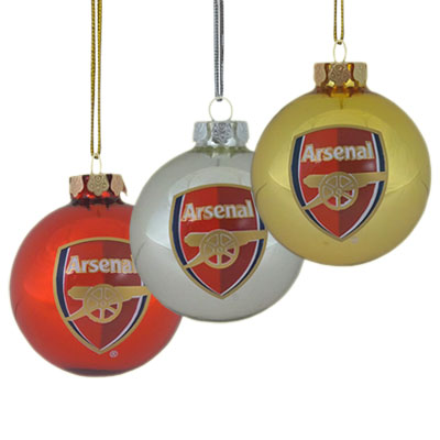 Arsenal F.C. 3pk Round Baubles
