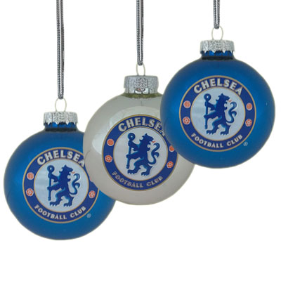 Chelsea F.C. 3pk Round Baubles