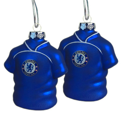 Chelsea F.C. 2pk Shirt Baubles