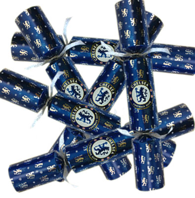Chelsea F.C. 6pk Luxury Christmas Crackers