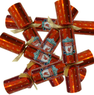 Liverpool F.C. 6pk Luxury Christmas Crackers