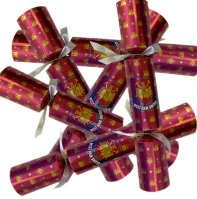 West Ham United F.C. 6pk Luxury Christmas Crackers