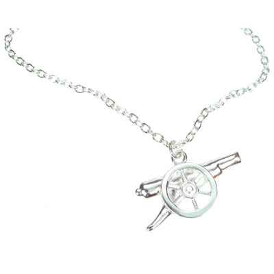 Arsenal F.C. Silver Plated Pendant and Chain GN