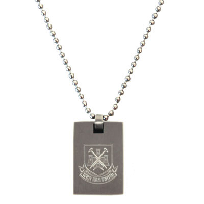 West Ham United F.C. Dog Tag and Chain