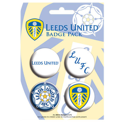 Leeds United F.C. Button Badge Set
