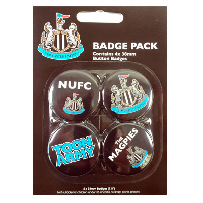 Newcastle United F.C. Button Badge Set