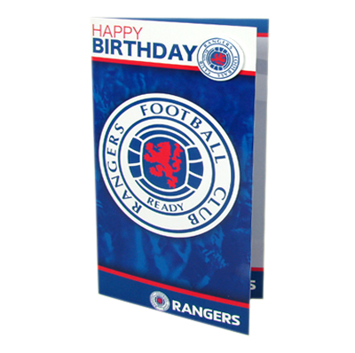 Rangers F.C. Birthday Card and Badge