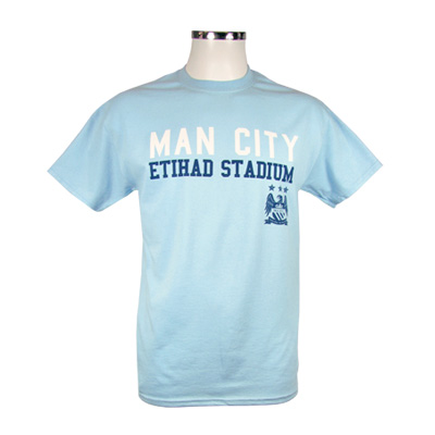Manchester City F.C. T Shirt Jnr XLB SKY