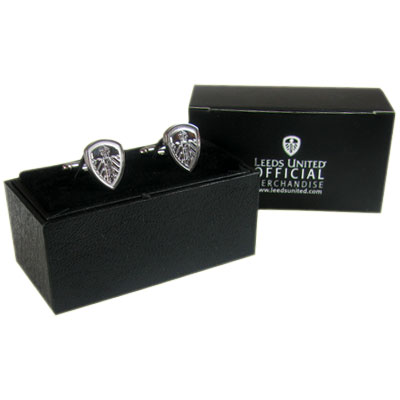 Leeds United F.C. Cufflinks Chrome