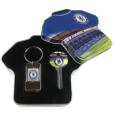 Chelsea F.C. Door Key and Keyring Tin Set