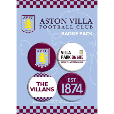 Aston Villa F.C. Button Badge Set
