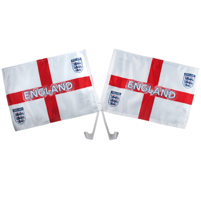 England F.A. Car Flag Twin Pack St George