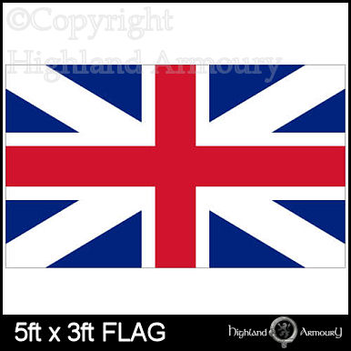 5' x 3' FLAG British Union 1606 Kings Colours Jack Large